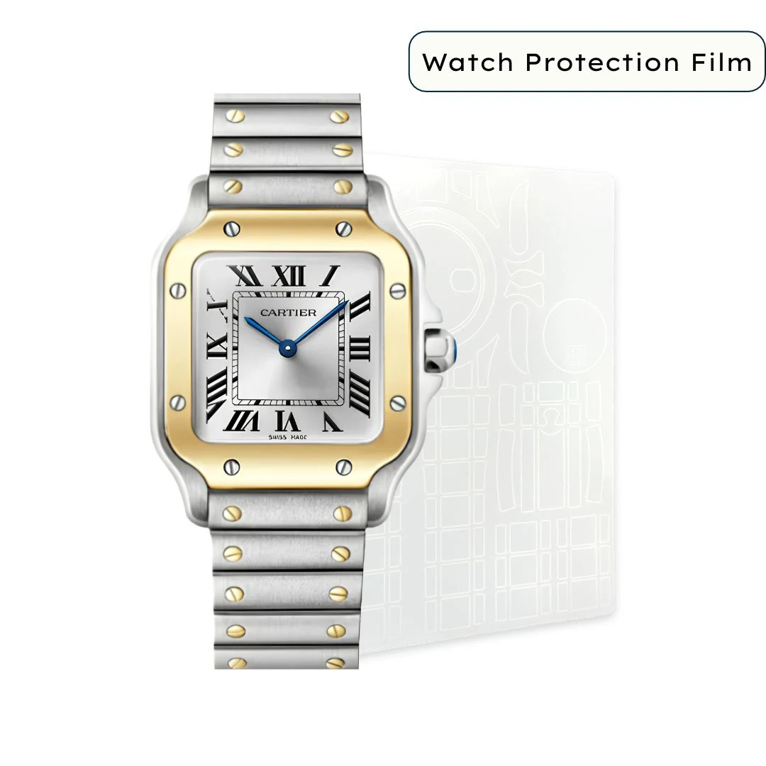 cartier santos w2sa0033 small bracelet watch protection film