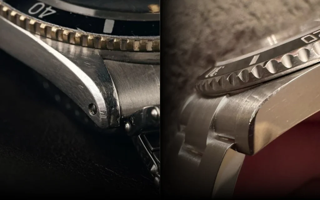 sratches appearing on polished & brushed watch finishes